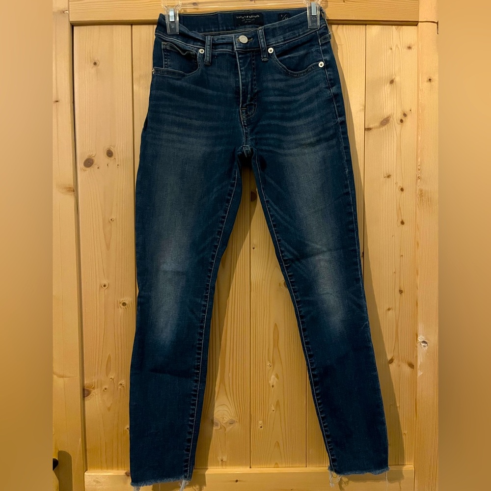 Lucky Brand Dark Blue Ankle Jeans - Cropped Slim Fit